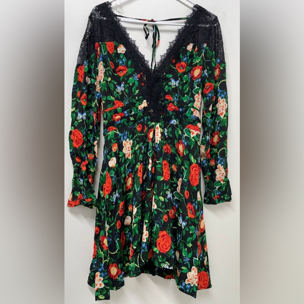 🌺 BRAND NEW/NWT | Anthropologie Petite V-Neck Dress floral dress | Size 10P 🌺